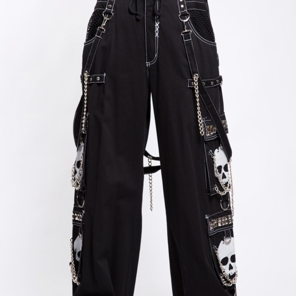 Tripp Bondage Baggy Raver Goth Pants Xs 